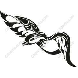 Elegant Bird in Flight