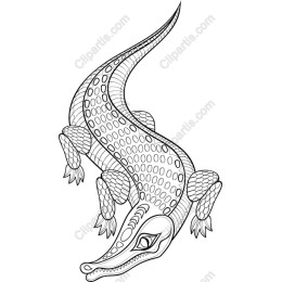 Intricate Crocodile