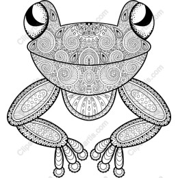 Intricately ed Frog