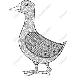 Intricate Swirl Duck