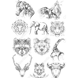 Elegant Stylized Animal Set