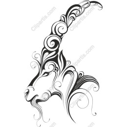 Stylized Goat Head