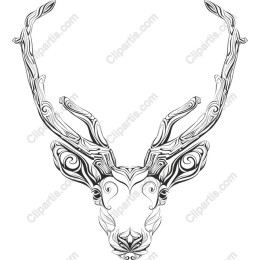 Ornate Deer Head