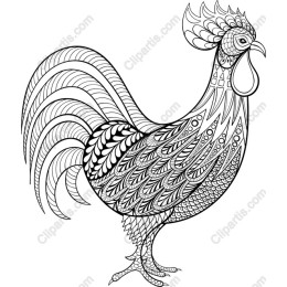 Elegant Rooster Art