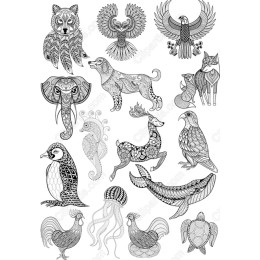  Animal Bundle - Intricate and Clipart Collection