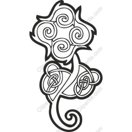 Elegant Flower and Knot