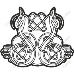 Norse Mythology Bird Knotwork