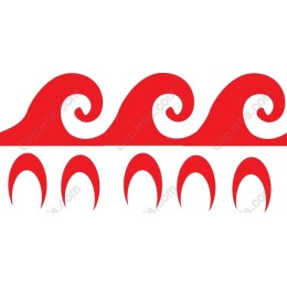 Stylized Red Wave
