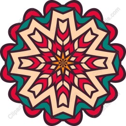 Colorful Mandala Star