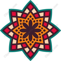 Vibrant Geometric Star