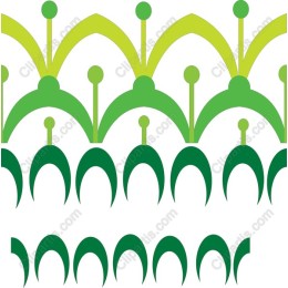 Vibrant Green Decorative Pattern