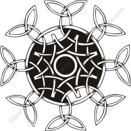 Elegant Interwoven Circle