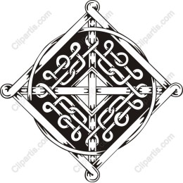 Intricate Black and White Diamond Pattern