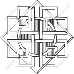 Intricate Geometric Knot