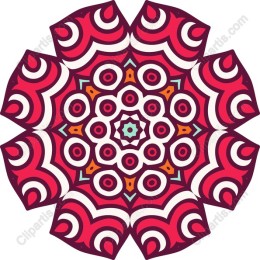 Mandala - Intricate in Red and Maroon