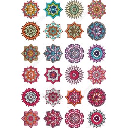 Vibrant Mandala Clipart Bundle - 24 Unique