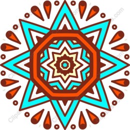 Vibrant Geometric Star