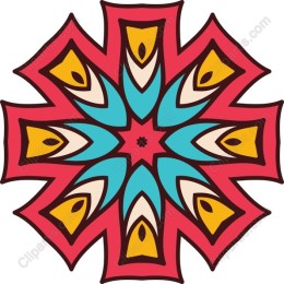 Vibrant Geometric Floral