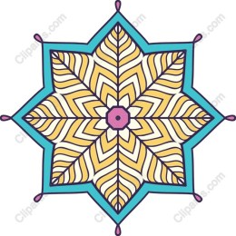 Geometric Leaf Blossom