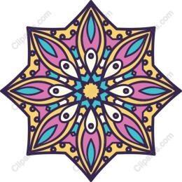 Vibrant Geometric Star