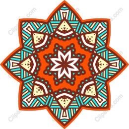 Vibrant Geometric Mandala