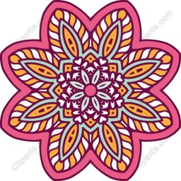 Vibrant Floral Mandala