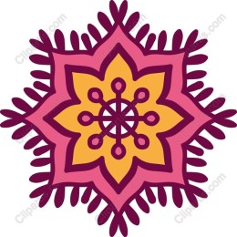 Vibrant Floral Mandala