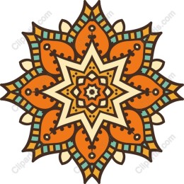 Vibrant Star Mandala