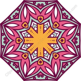 Vibrant Octagonal Mandala