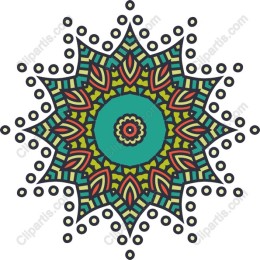 Vibrant Mandala Starburst