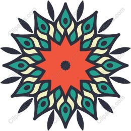 Vibrant Floral Mandala