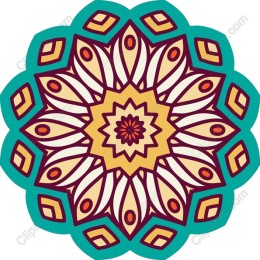 Vibrant Floral Mandala
