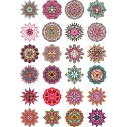 Mandala & Floral Clipart Bundle: 24 Unique