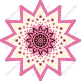 Pink Mandala Star