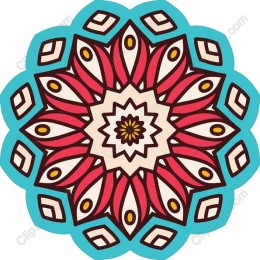 Vibrant Floral Mandala