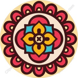 Vibrant Floral Mandala