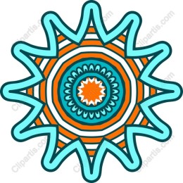Radiant Geometric Starburst