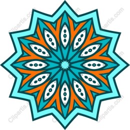 Vibrant Geometric Star