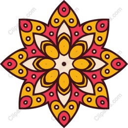 Vibrant Floral Mandala