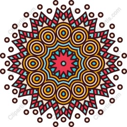 Vibrant Floral Mandala