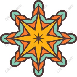 Vibrant Geometric Star
