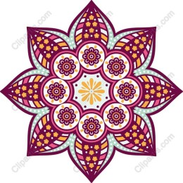 Vibrant Mandala Flower