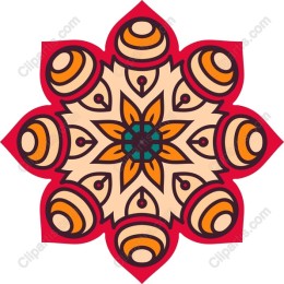 Vibrant Mandala Floral