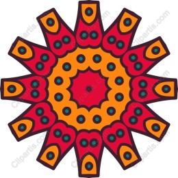 Vibrant Geometric Star Pattern