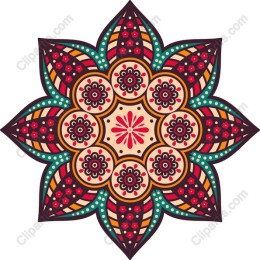 Floral Mandala Star