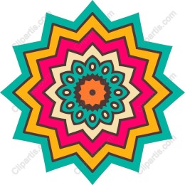Radiant Geometric Flower