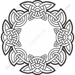 Celtic Knot Floral Frame