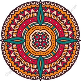 Vibrant Intricate Circular