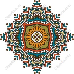 Vibrant Mandala Floral