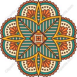 Vibrant Floral Mandala